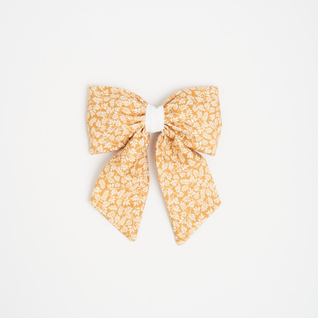 Autumn Hair Bow with Tails