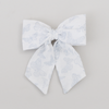 Azure Hair Bow with Tails