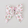 Cherry Hair Bow with Tails
